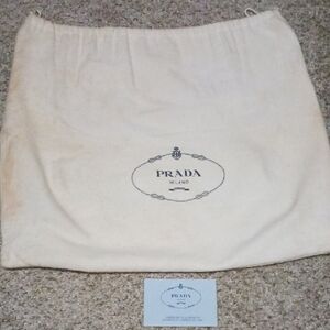 PRADA Dust Bag With Authenticity Certificate Card